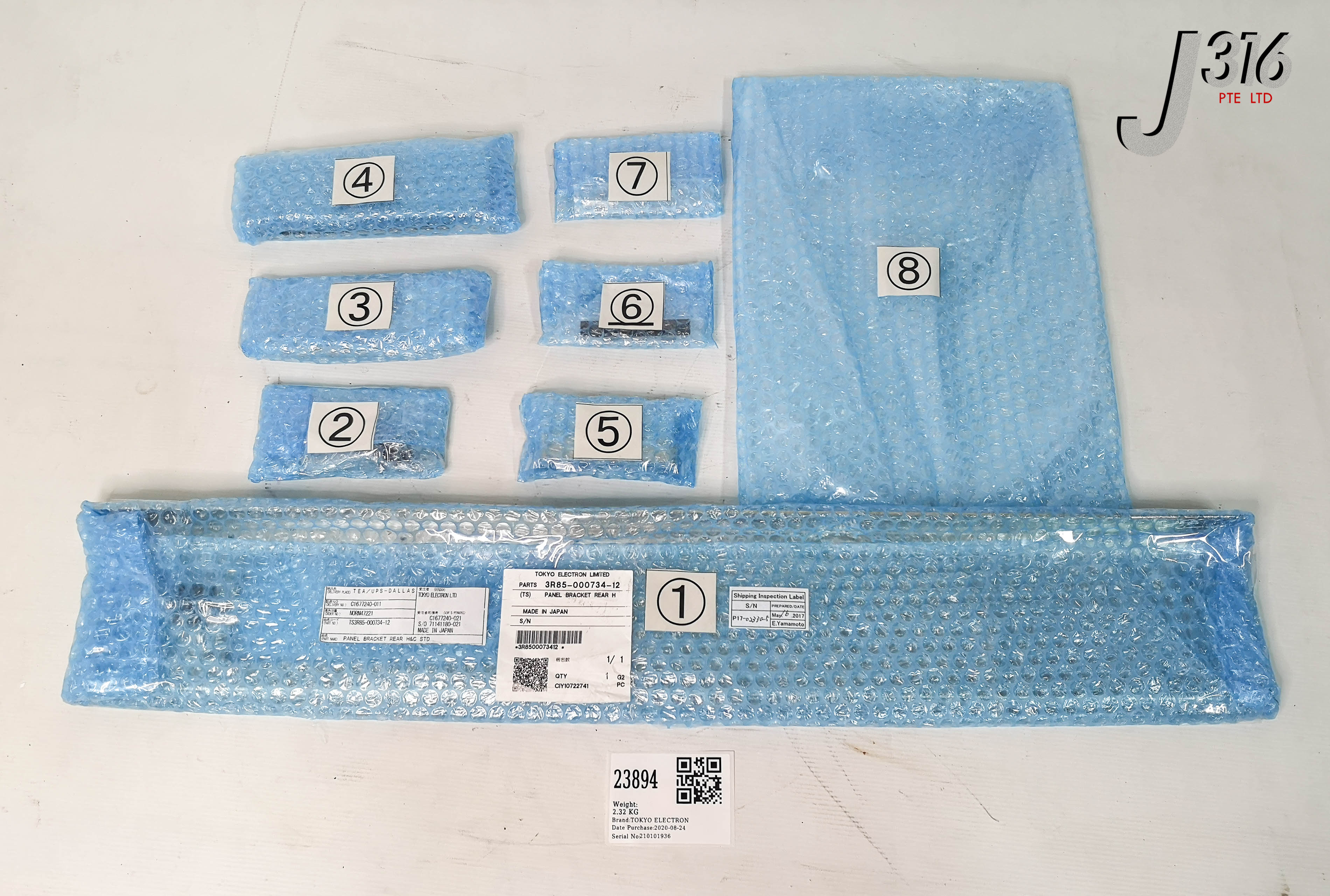 23894 TEL PANEL BRKT REAR H&C STD, TS3R85-000734-12 (NEW) 3R85